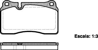 Комплект тормозных колодок, дисковый тормоз WOKING P13003.00 (фото 1)