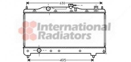 Радиатор AVENSIS 16, 18 MT 98-00 Van Wezel 53002237 (фото 1)