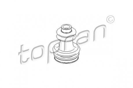 Комплект пильовиків гумових TOPRAN 301 250 (фото 1)