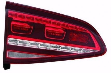 VW GO7 Фонарь зад.лев. внутр. + патрон., LED, версія GTI, GTD DEPO 441-1341L-LD-WE (фото 1)