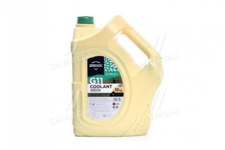 Антифриз GREEN G11 Antifreeze (зеленый) 10kg BREXOL Antf-016 (фото 1)