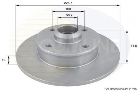Тормозной диск Comline ADC1416 (фото 1)