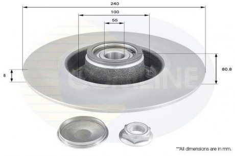 Тормозной диск Comline ADC3010 (фото 1)