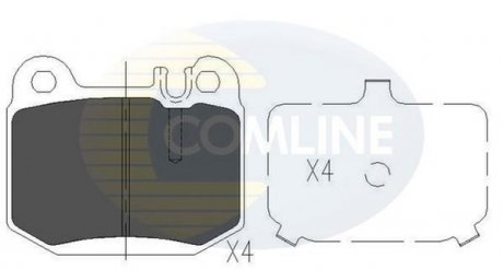 Комплект тормозных колодок, дисковый тормоз Comline CBP06025 (фото 1)