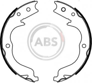 Комплект тормозных колодок, стояночная тормозная система A.B.S 9235 (фото 1)