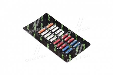 Фото запобіжник пальчиковий комп. 20 шт. DECARO DEC.FUSE KIT 05 Запобіжник пальчиковий комп. 20 шт. DECARO DEC.FUSE KIT 05