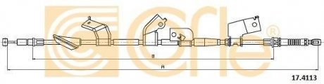 Трос стояночного тормоза COFLE 17.4113 (фото 1)