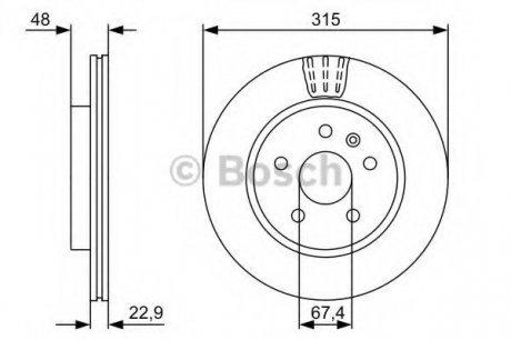 Тормозной диск Bosch 0 986 479 C71