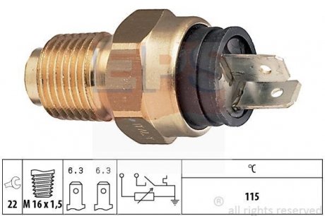 Датчик температури води Fiat Croma Diesel EPS 1 830 500 (фото 1)