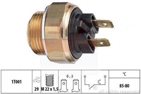 Термовыключатель вентилятора радиатора EPS 1 850 018 (фото 1)