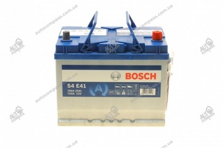 Акумулятор 12В/72Аг/760А/19,55кг Bosch 0092S4E410 (фото 1)