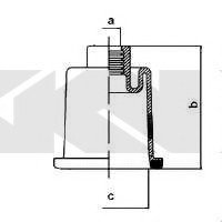 Пыльник рулевого механизма GKN/Spidan 83922 (фото 1)