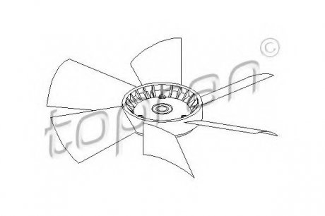 Крильчатка вентилятора TOPRAN 401468 (фото 1)