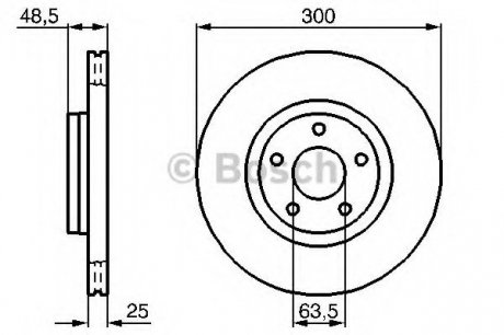 Тормозной диск Bosch 0 986 479 C52 (фото 1)