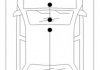 Трос ручного тормоза середній Trafic 11- (1245) COFLE 11.6815 (фото 2)