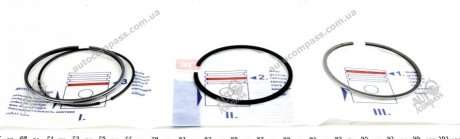 Кільця поршневі NPR 120 050 0012 00