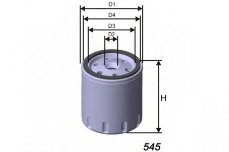 Масляный фильтр MISFAT Z691 (фото 1)