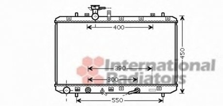 Радіатор охолодження SUZUKI SX4 (EY, GY) (06-) 1.6i АТ (вир-во) Van Wezel 52002085 (фото 1)