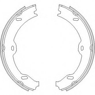 Комплект тормозных колодок, стояночная тормозная система WOKING Z4708.00 (фото 1)