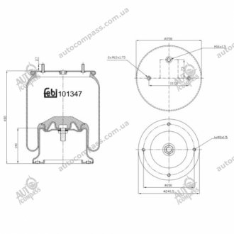 Пневмоподушка Febi 101347 (фото 1)