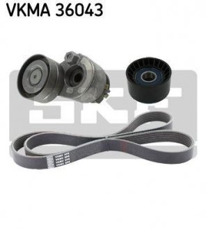 Поликлиновой ременный комплект SKF VKMA 36043 (фото 1)