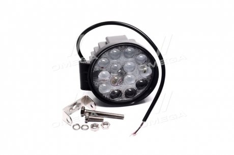 Фара LED круглая 42W, 14 ламп, 5D <ДК> Дорожная карта DK.425D-R (фото 1)