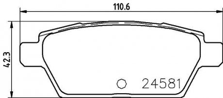Колодки тормозные дисковые задні NISSHINBO NP5026 (фото 1)