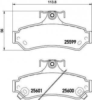 Гальмівні колодки TOYOTA Camry V40/V50 "R "06>> NISSHINBO NP1056 (фото 1)