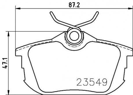 Колодки тормозные дисковые задние NISSHINBO NP3025 (фото 1)