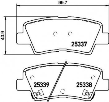 Колодки тормозные дисковые задние NISSHINBO NP6020 (фото 1)
