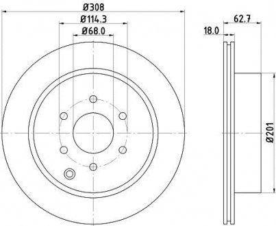 Диск тормозной задний NISSHINBO ND2032K (фото 1)