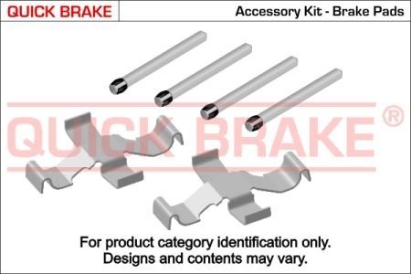 Монтажний компл.,гальм.колодки QUICK BRAKE 109-1039 (фото 1)