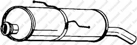 Задній. глушник,випускна сист. BOSAL 190-603 (фото 1)
