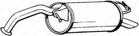 Задній. глушник,випускна сист. BOSAL 228-043 (фото 1)
