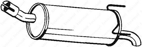 Задній. глушник,випускна сист. BOSAL 185-645 (фото 1)
