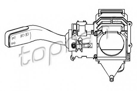 Переключатель покажчиків повороту TOPRAN 110 108 (фото 1)