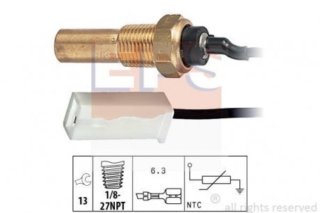 Датчик темпер. охолодж.рідини EPS 1 830 250 (фото 1)