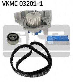 Водяний насос + комплект зубчатого ременя SKF VKMC 03201-1 (фото 1)