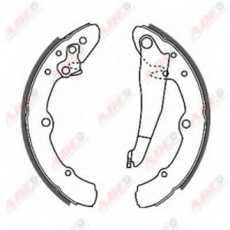 Гальмівні колодки, барабанні ABE C0W014ABE