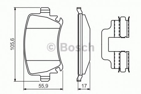 Гальмівні колодки, дискові Bosch 0 986 494 649 (фото 1)