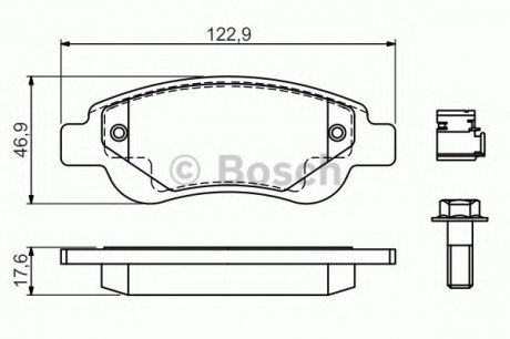 ДИСКОВІ КОЛОДКИ Bosch 0 986 494 606 (фото 1)