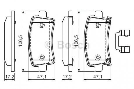 ДИСКОВІ КОЛОДКИ Bosch 0 986 494 586 (фото 1)