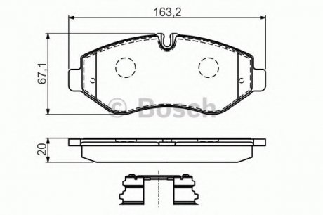 ДИСКОВІ КОЛОДКИ Bosch 0 986 494 582 (фото 1)