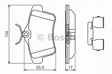 Гальмівні колодки, дискові Bosch 0 986 494 640 (фото 1)