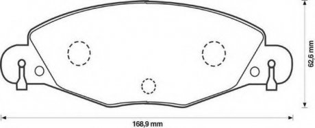 Гальмівні колодки, дискові Jurid 573029JC (фото 1)