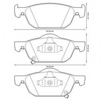 Гальмівні колодки, дискові Jurid 572624JC