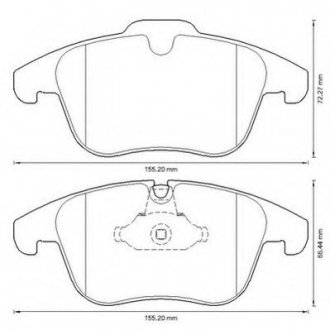 Гальмівні колодки, дискові Jurid 573311JC