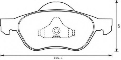 Гальмівні колодки, дискові Jurid 573025JC (фото 1)