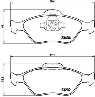 Гальмівні колодки дискові BREMBO P 24 055X (фото 1)