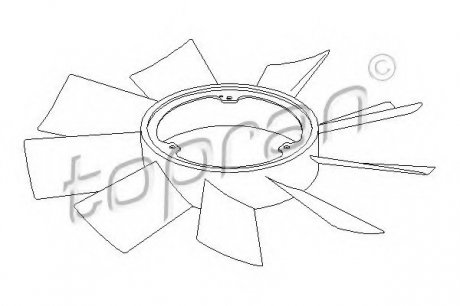 Крильчатка вентилятора TOPRAN 401 002 (фото 1)